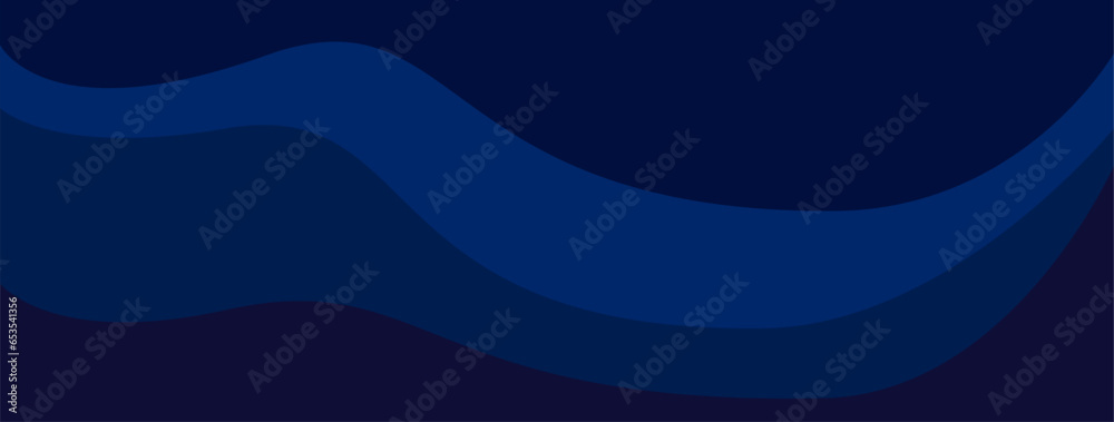 Abstract blue color background. Dynamic shapes composition. Minimalist vector.	