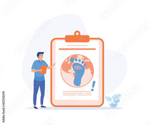 Sustainability, Energy efficiency in household and industry. Characters using green electricity, windmills and solar panels, flat vector modern illustration