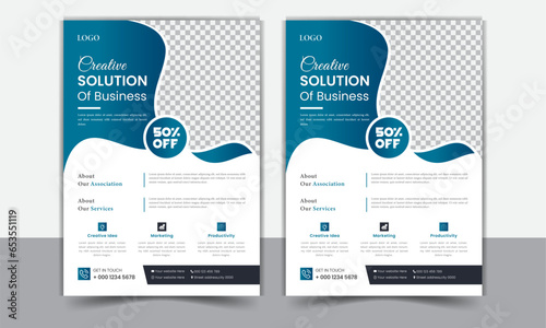 Corporate and creative business flyer design template, modern business Flyer design Template Brochure cover