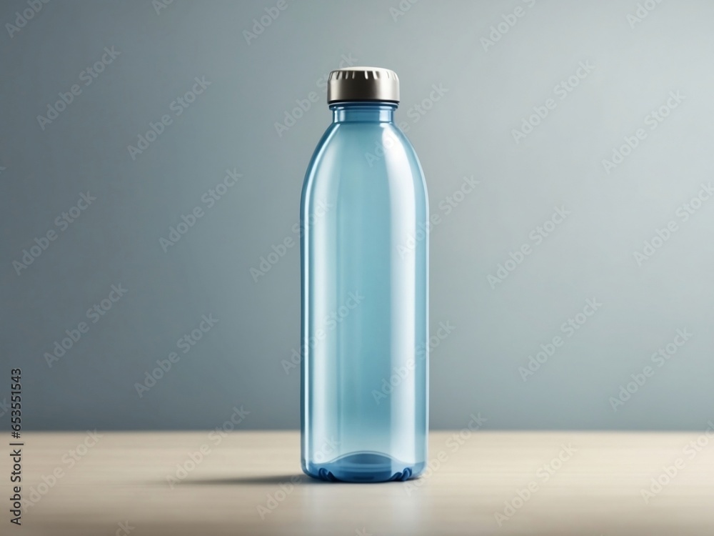 Water Bottle Mock-Up - Blank Label
