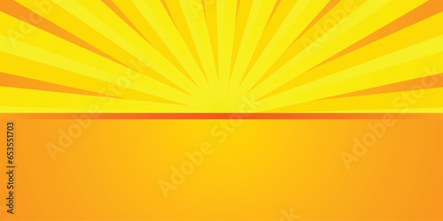 Bright orange and yellow rays abstract background new design