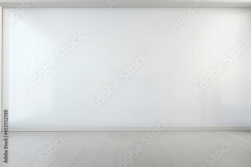 empty room with wall- A white wall  plain  blank  wall.