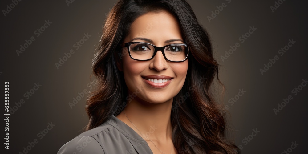 Fototapeta premium illustration of Indian female, generative AI