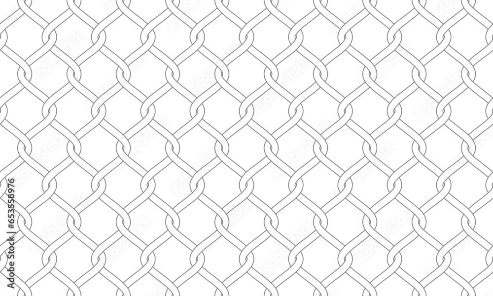 Grey outline fence seamless pattern. Vector Repeating Texture. Grey outline fence seamless pattern. Vector Repeating Texture.