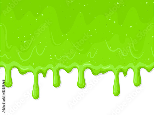 Fototapeta Naklejka Na Ścianę i Meble -  Cartoon green slime 