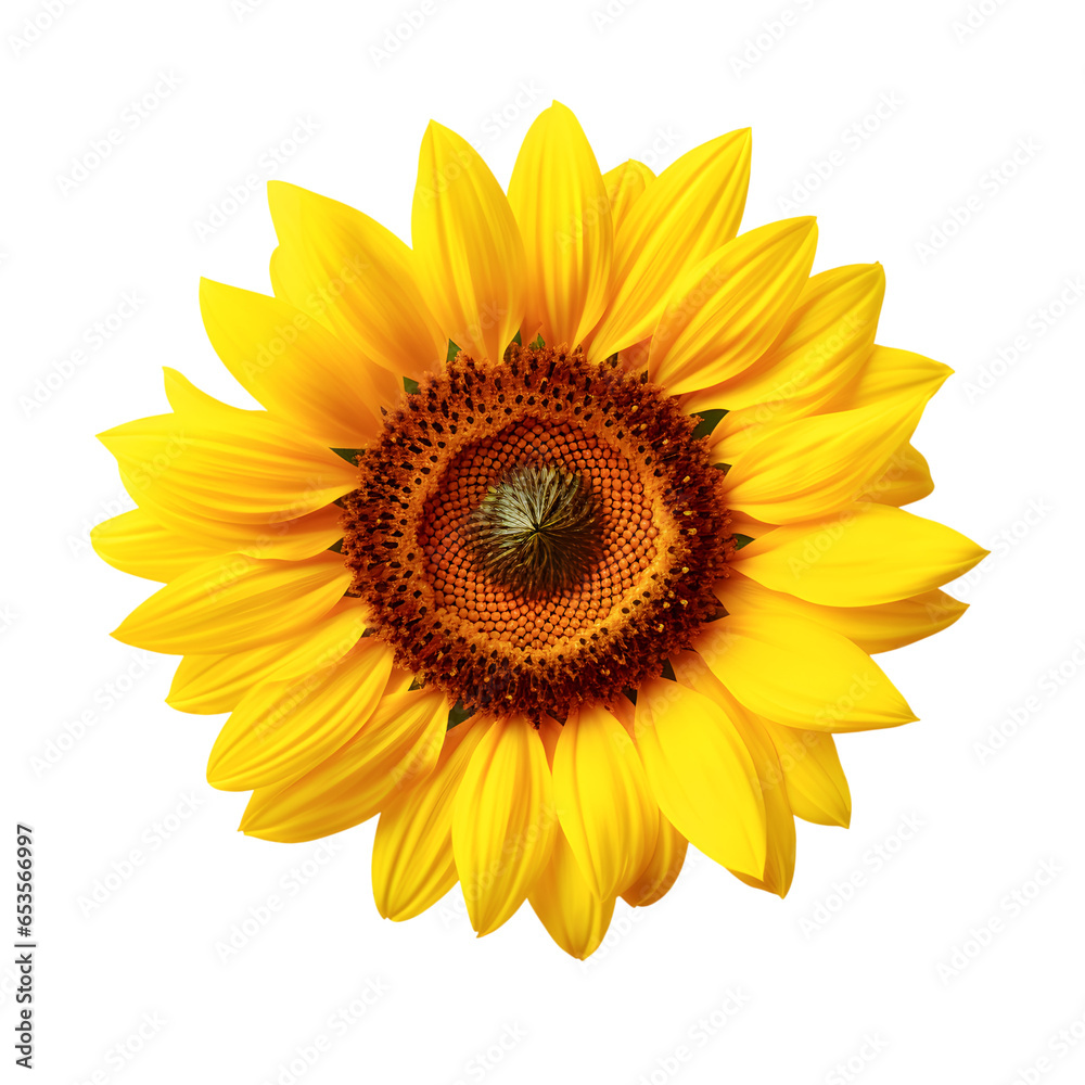 sunflower isolated on transparent background. sunflower isolated on transparent background.