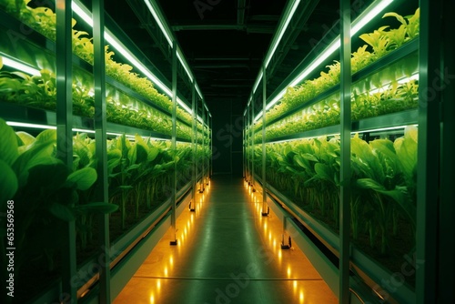 a technologically advanced farm using genetic manipulation. Generative AI