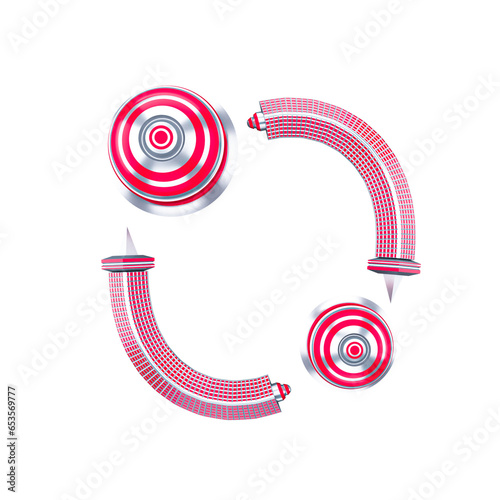 3D Circular Icon