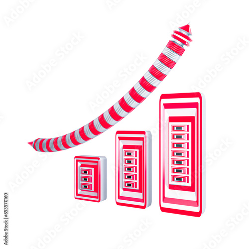 3D Improved Chart Icon