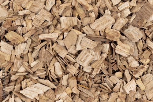 Wooden chips texture background. small wood chips for smoking. sawdust texture. ecological fue