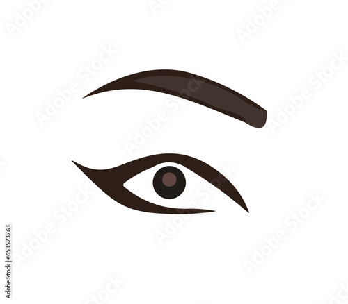 Eye vision symbol body prat PNG cartoon design