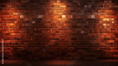 red wall with light
