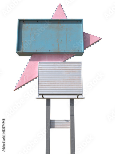 Photography Retro neon signboard isolated on transparent