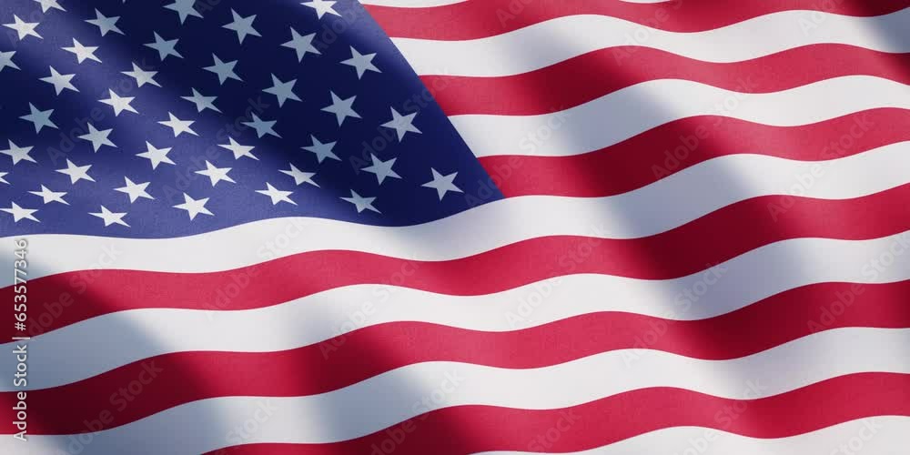 Loopable animation of the flag of the United States of America Loopable animation of the flag of the United States of America