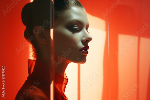 fashion photgraphy glass reflextion minimalistic