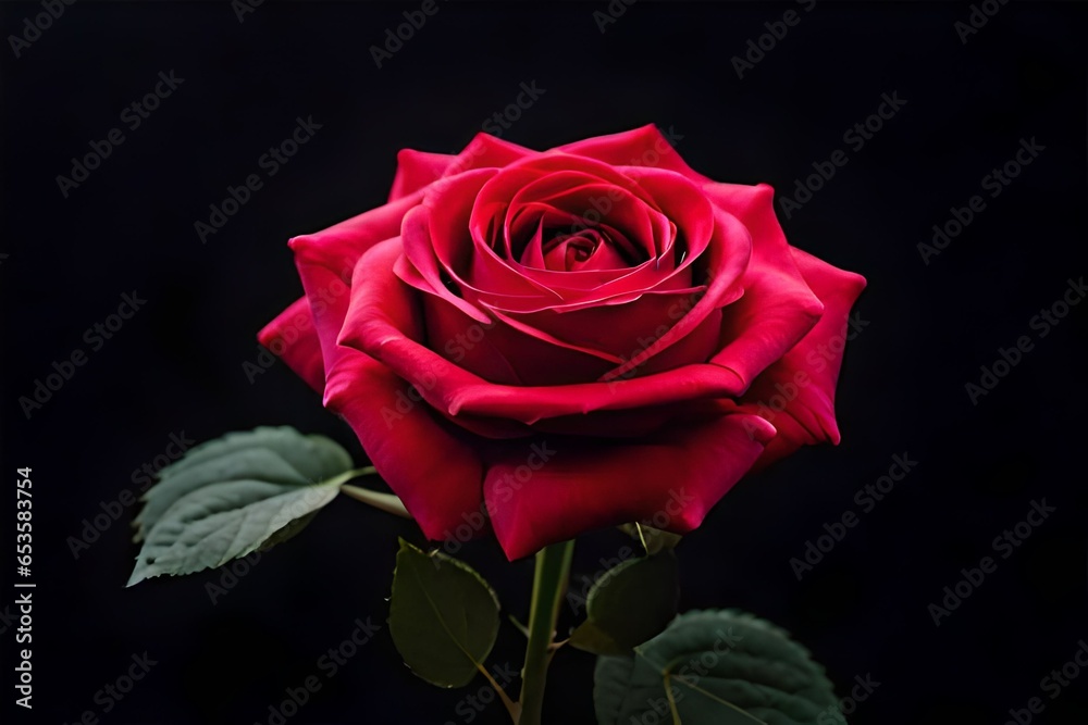 A bunch of red roses isolated on a black background A bunch of red roses isolated on a black background