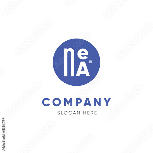 Minimalist, Initial, Letter NEA, N, Logo or monogram template, business logo design photo