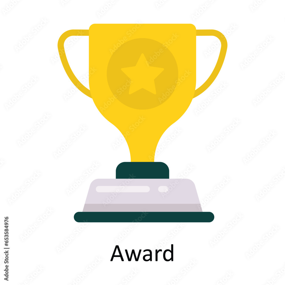 Award vector Flat Icon Design illustration. Symbol on White background EPS 10 File Award vector Flat Icon Design illustration. Symbol on White background EPS 10 File