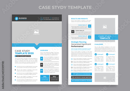 Business Case Study Template Design