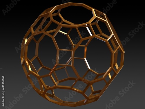 Wireframe Shape Great Rhombicosidodecahedron 3D print model photo
