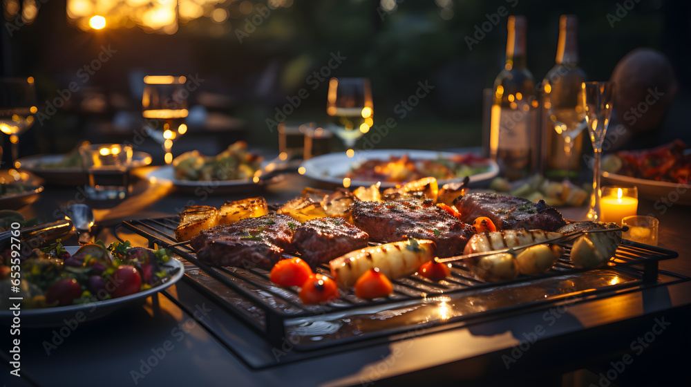 Barbecue party in the fresh air Barbecue party in the fresh air