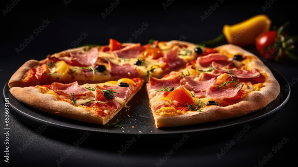 Tasty Pizza. Created with Generative AI.