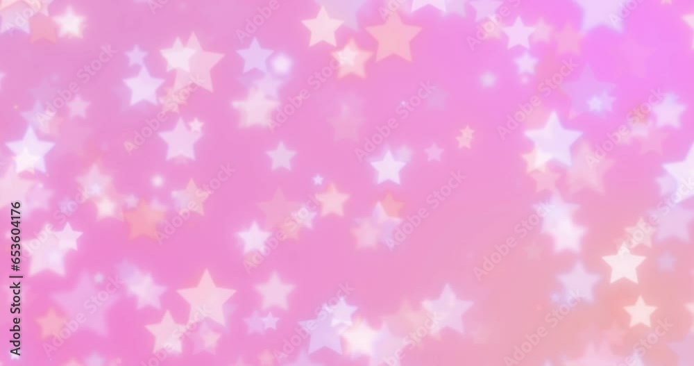 Animated stars background in pink tones. Animated stars background in pink tones.