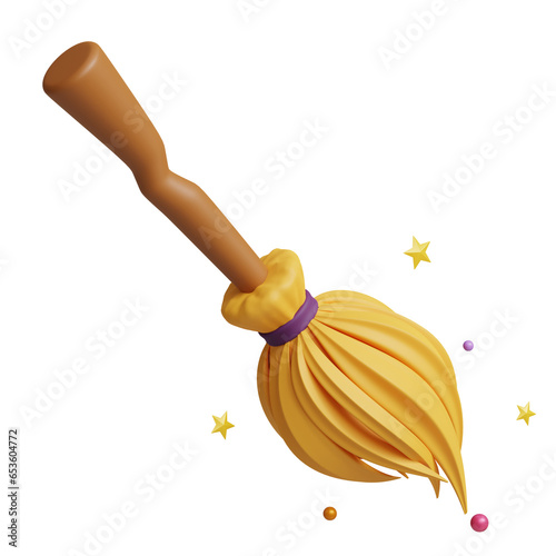 3d rendering magic broom