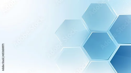 Obraz  z motywem free photos Abstract light blue polygon background.Generative AI