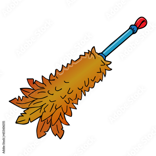 feather duster vector illustration