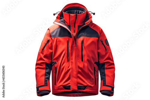 Lightweight Ski Outer Layer Isolated on Transparent Background.