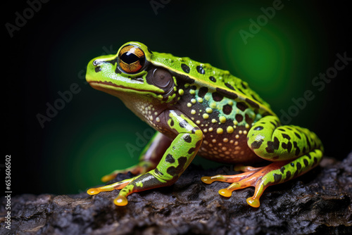 Beautiful green toad closeup © Veniamin Kraskov