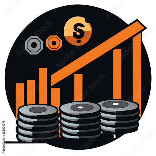 graph with money