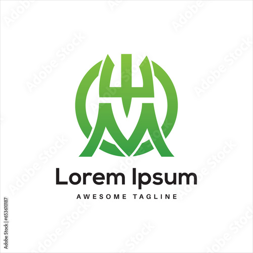 WMO Letter Logo Design Free Icon