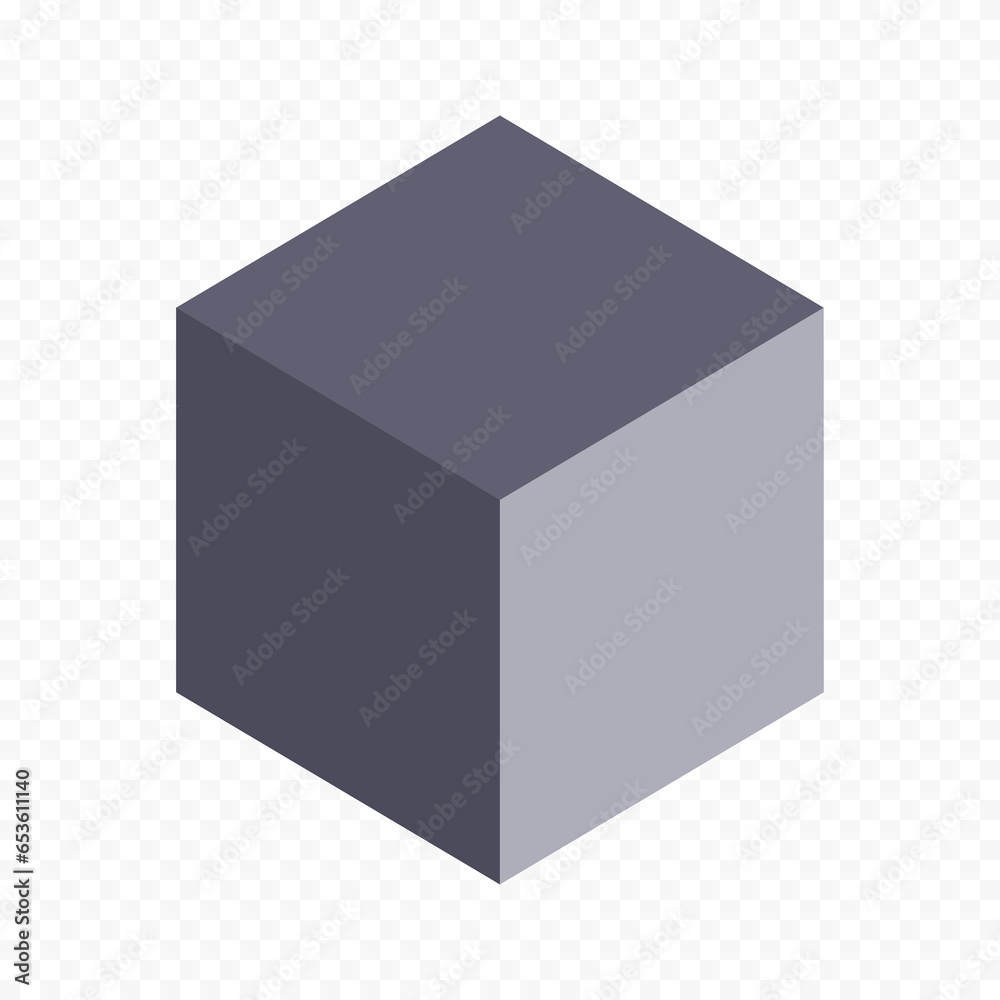 Cube vector design, graphic silhouette. Cube vector design, graphic silhouette.