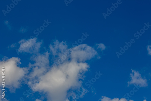 Blue sky with clouds over Kharkov