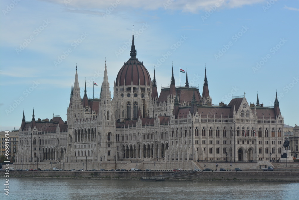 Beautiful view of the Hungarian parliament building