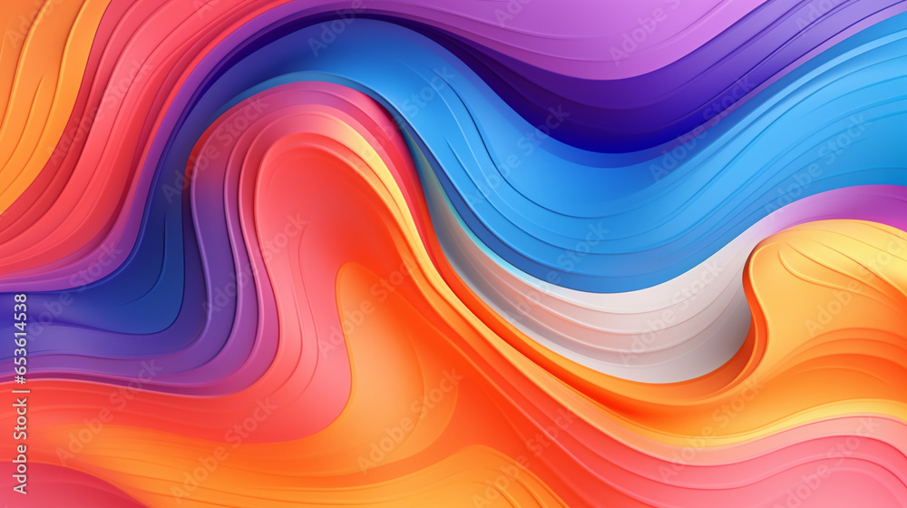 Colorful fluid background dynamic textured geometric background. - obrazy, fototapety, plakaty 