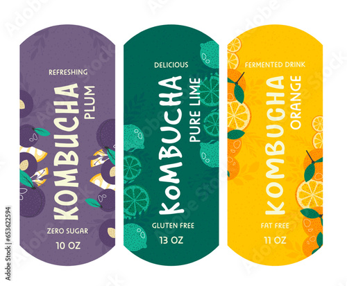 Kombucha refreshing and delicious drink package