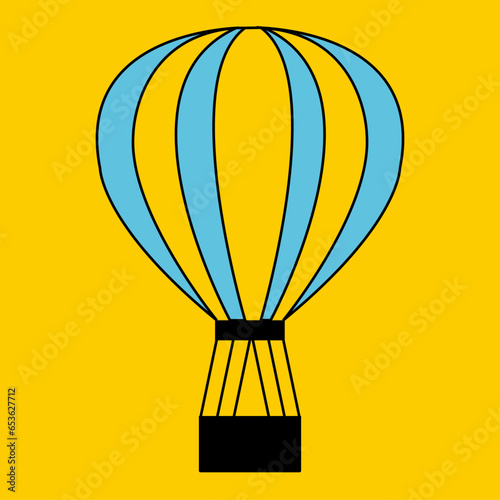 Montgolfière en Flat Design
