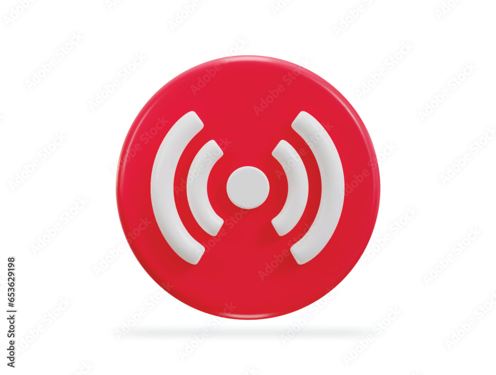3d social media live streaming icon 3d social media live streaming icon