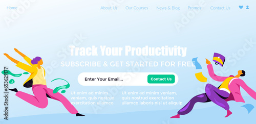 Track your productivity, subscribe and get started
