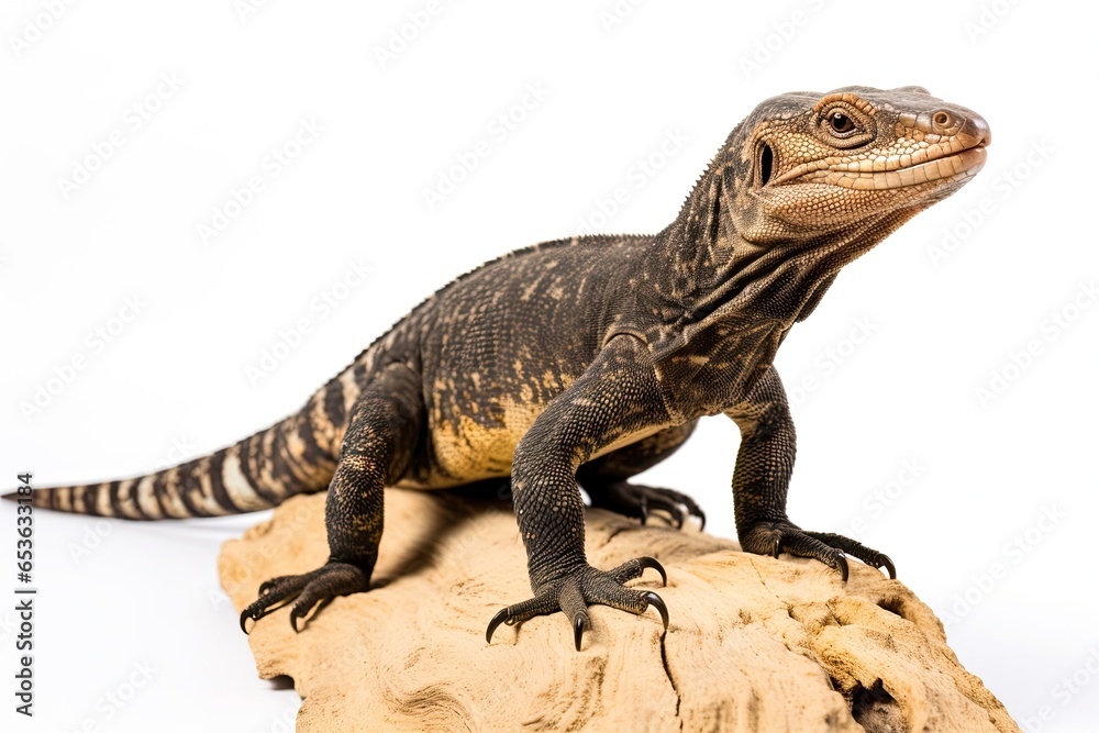 Fototapeta premium Monitor Lizard isolated on white background