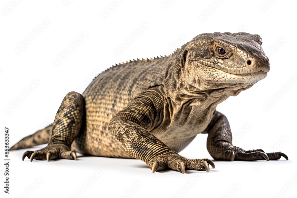 Monitor Lizard isolated on white background Monitor Lizard isolated on white background