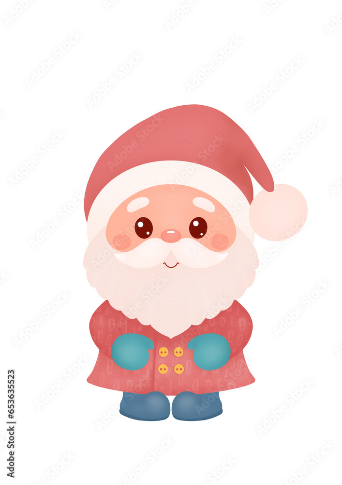 Cute Santa Claus. Printable Christmas card. Merry Christmas digital greeting card. Happy New year card. Christmas wall art print. Holiday decor. Cute Santa Claus. Printable Christmas card. Merry Christmas digital greeting card. Happy New year card. Christmas wall art print. Holiday decor.