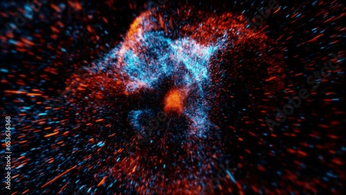 3d animation of travelling at the speed of light
