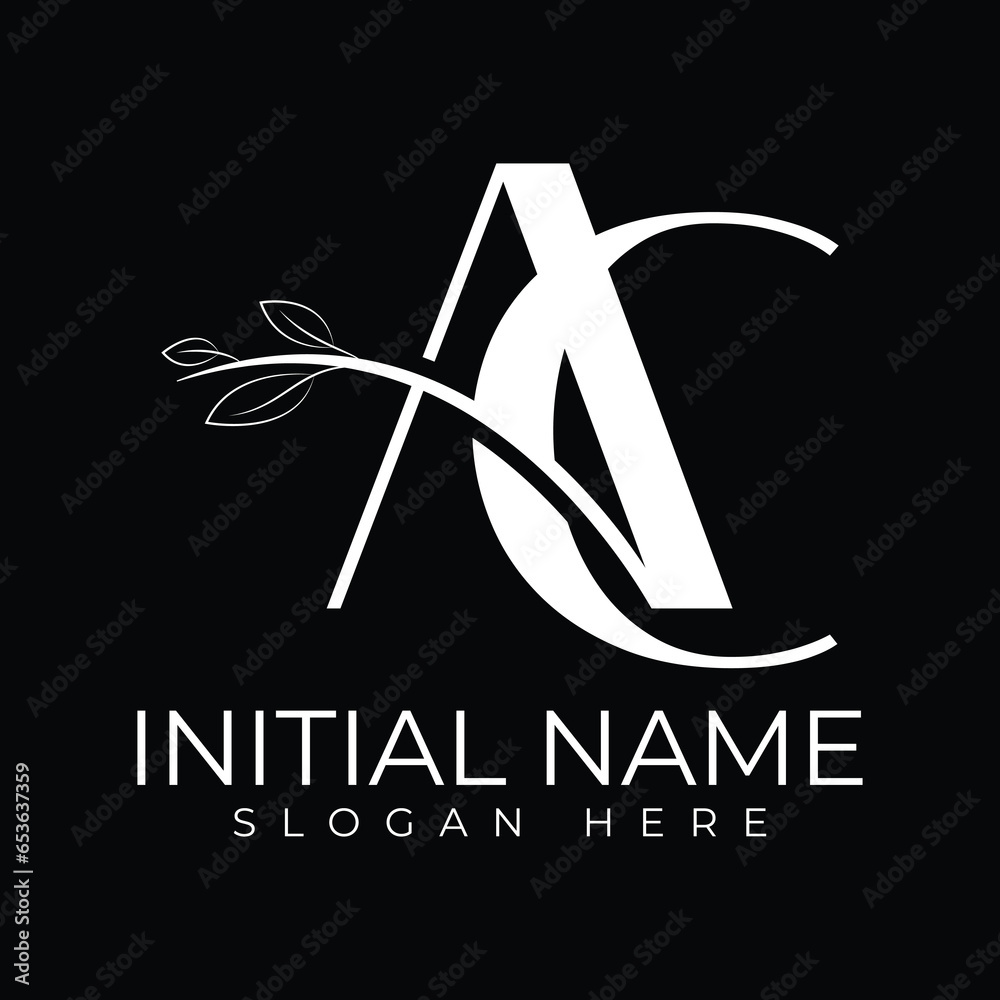 Sophisticated 'AC' Letter Logo with Clean Lines, Contemporary Elegance ...