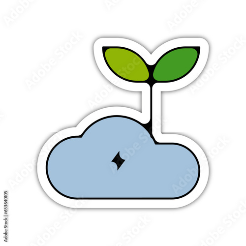 picto logo icones et symbole ecologie nuage pluie energie eau couleur bleu relief