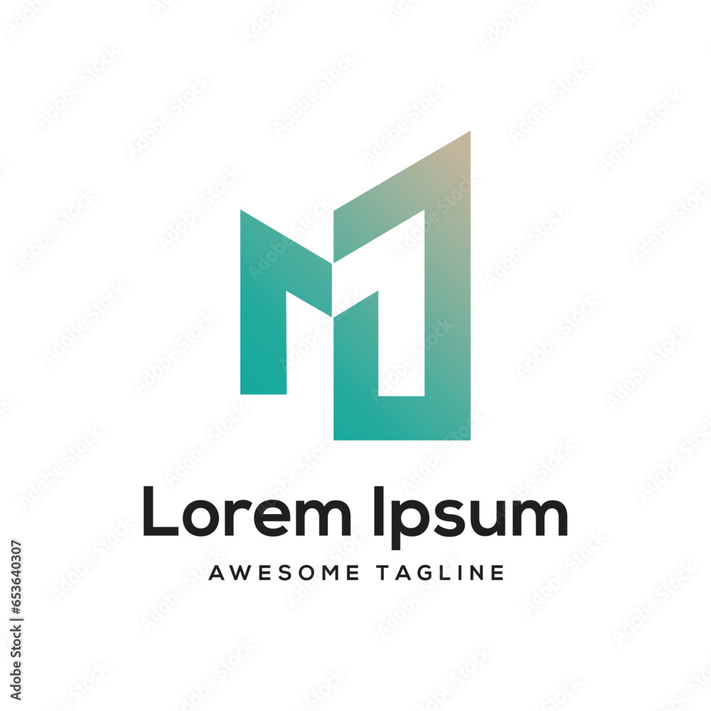 MJ Letter Logo Design Free Icon Rahim By Designer