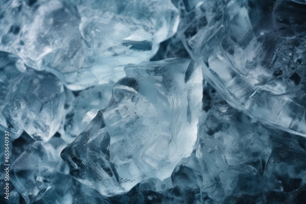A stack of ice cubes on a table A stack of ice cubes on a table